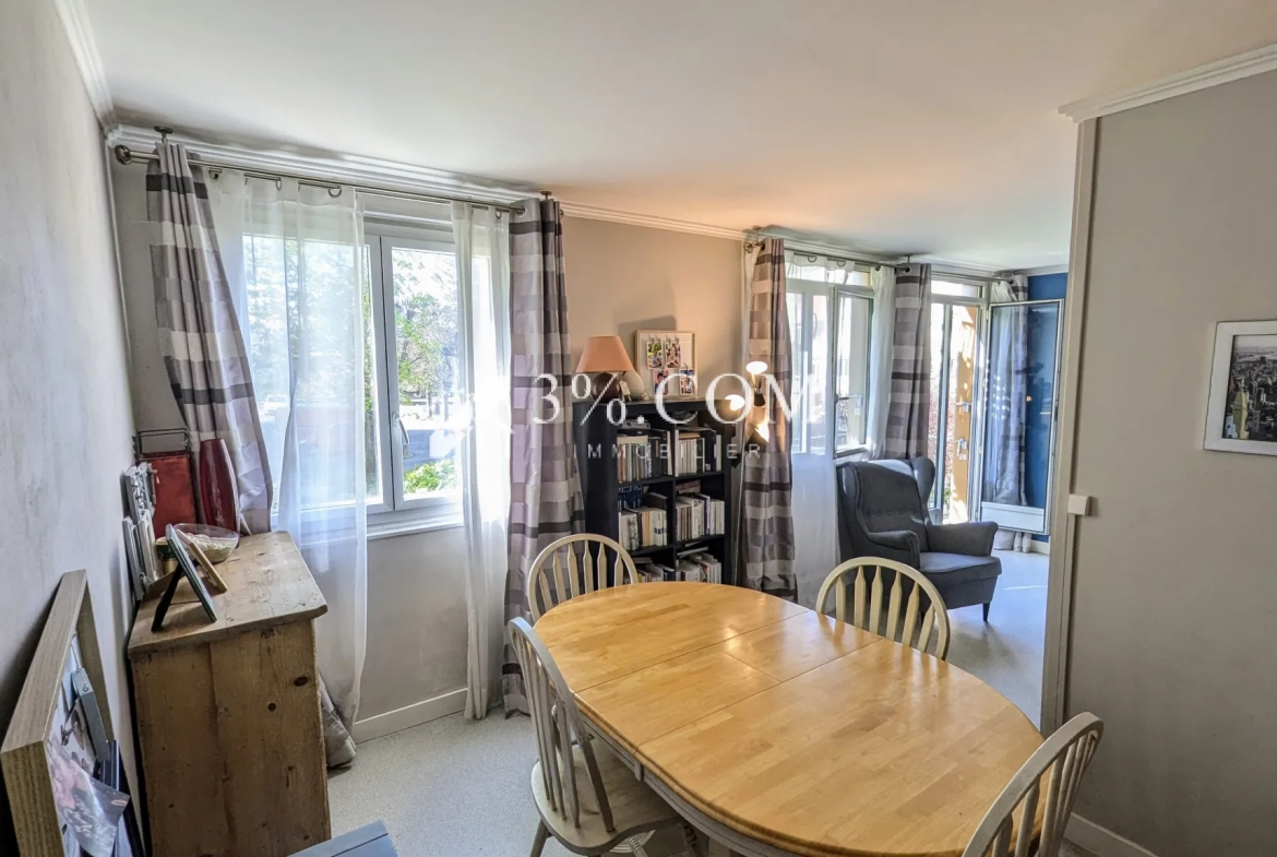 Appartement 4 pièces lumineux avec balcon, cave et parking à Poissy – Quartier Sablons 