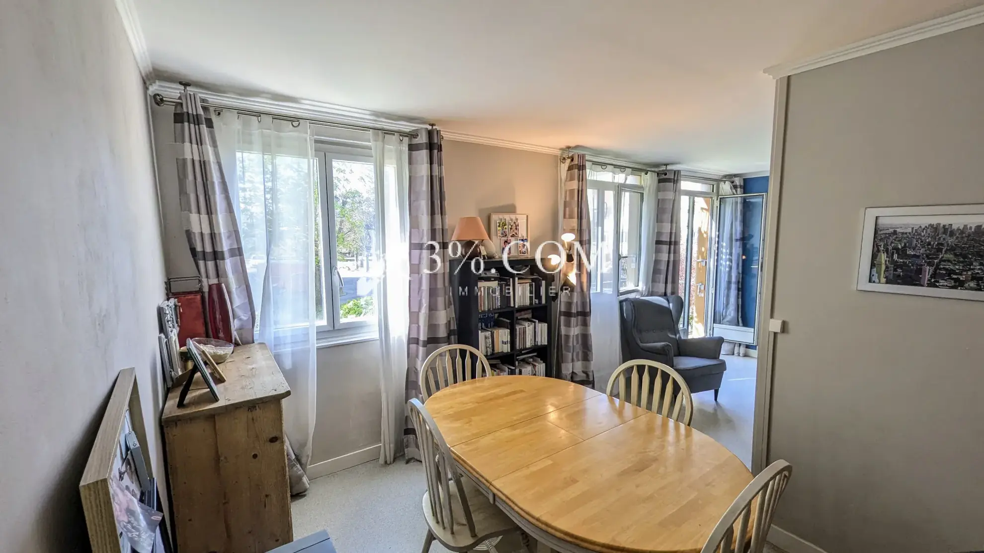 Appartement 4 pièces lumineux avec balcon, cave et parking à Poissy – Quartier Sablons 