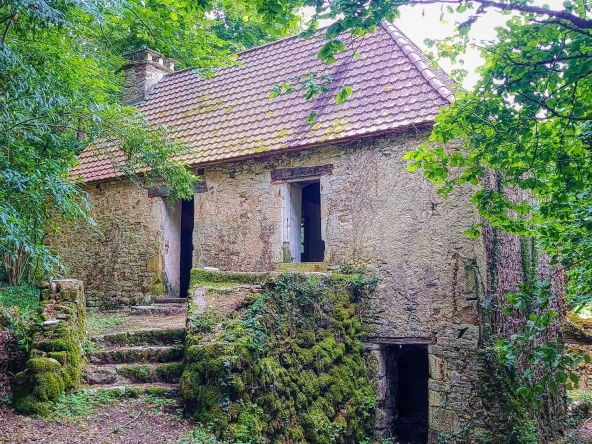 Maison quercynoise en pierre à restaurer à Montclera, calme et charme historique
