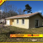 Maison moderne 4 chambres avec terrasse et terrain clos à Noaillan