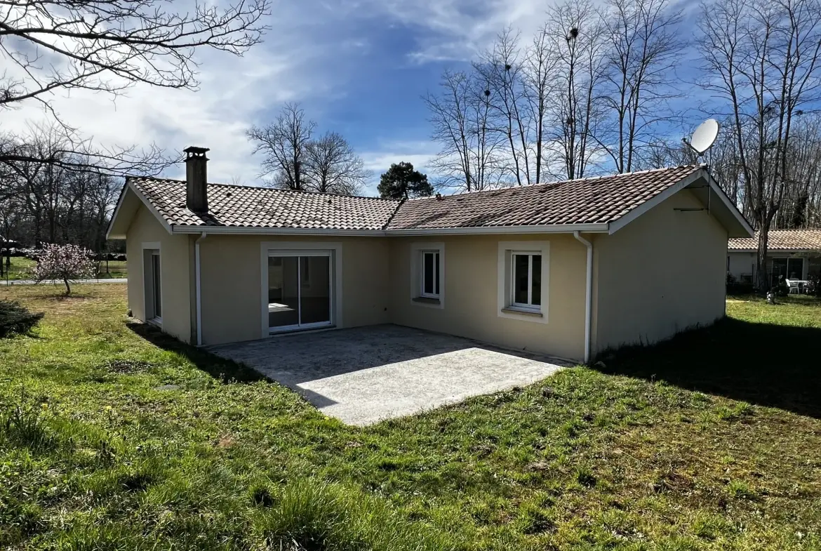 Maison moderne 4 chambres avec terrasse et terrain clos à Noaillan 