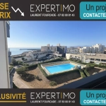Appartement T2 face à la mer à Le Barcares avec parking et terrasse
