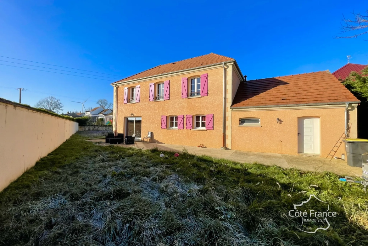 Charmante maison 4 chambres avec jardin sur terrain de 1510m² près d'Avallon 