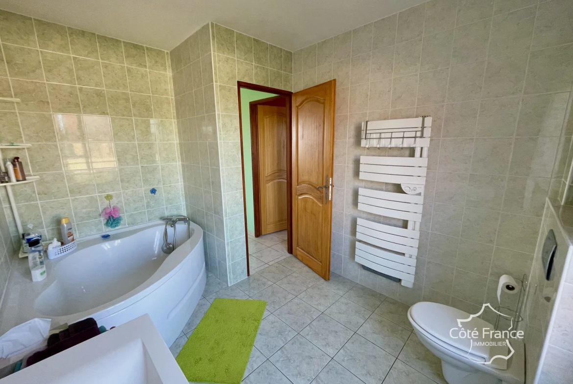 Charmante maison 4 chambres avec jardin sur terrain de 1510m² près d'Avallon 