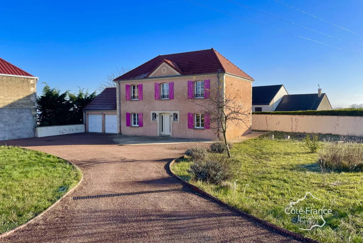 Charmante maison 4 chambres avec jardin sur terrain de 1510m² près d'Avallon 