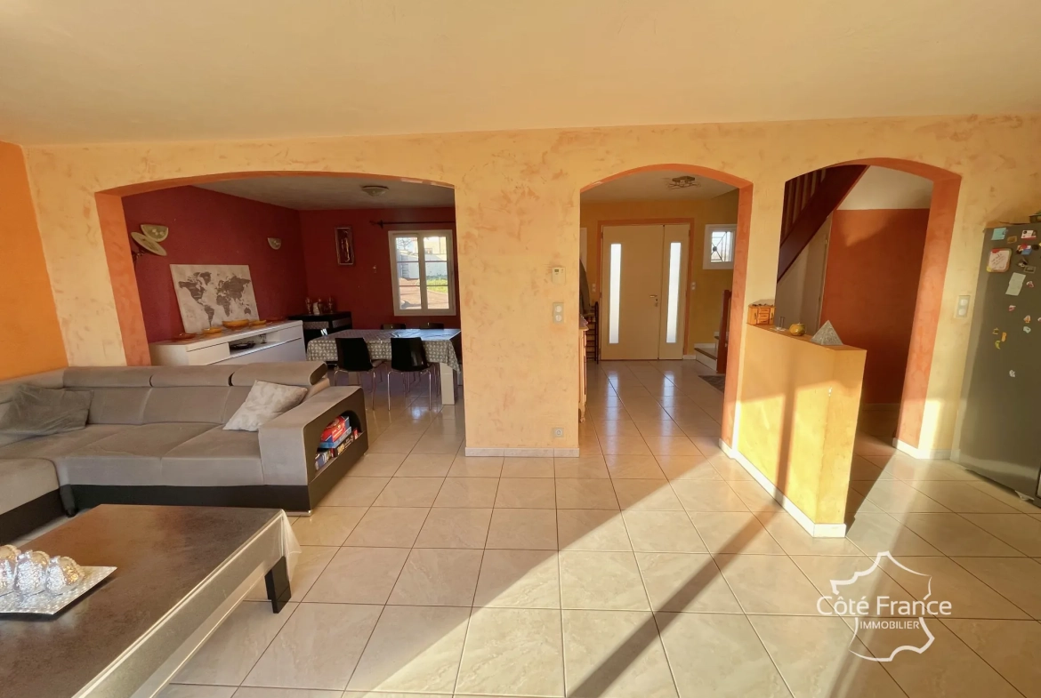 Charmante maison 4 chambres avec jardin sur terrain de 1510m² près d'Avallon 