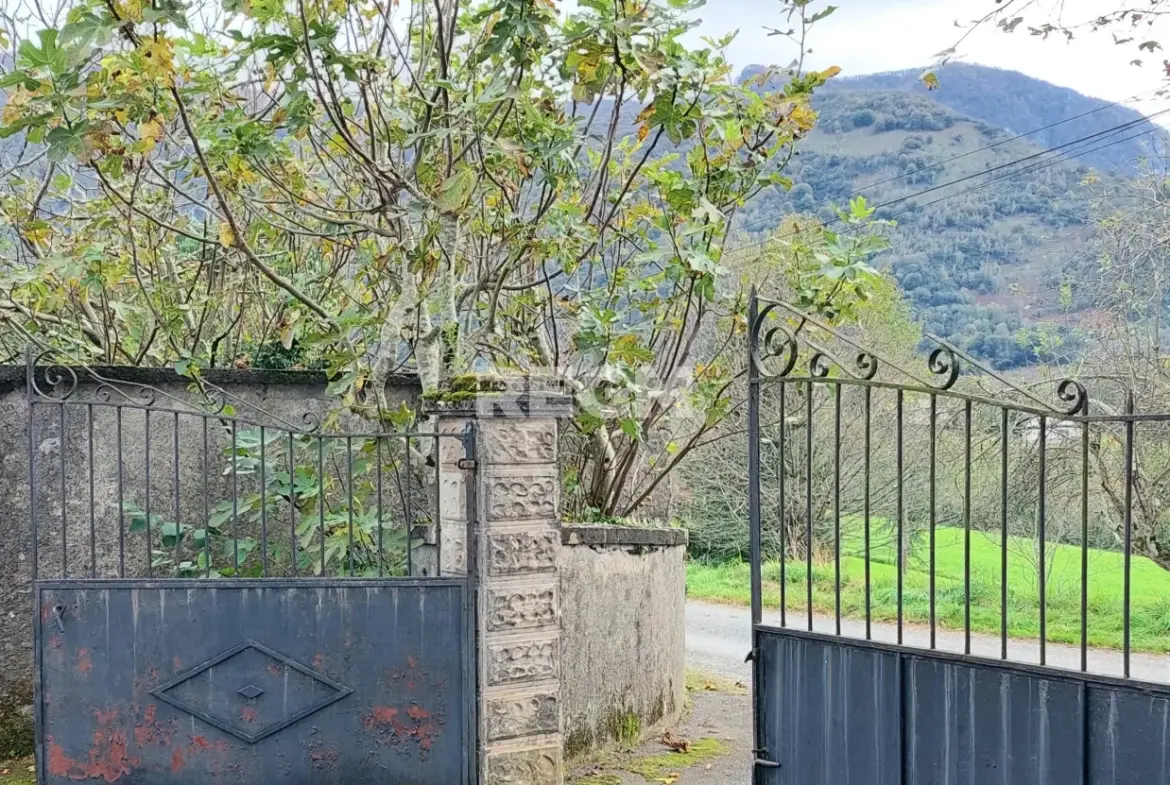 Corps de ferme à vendre à Lestelle Betharram, belle propriété avec dépendances et vue montagne 