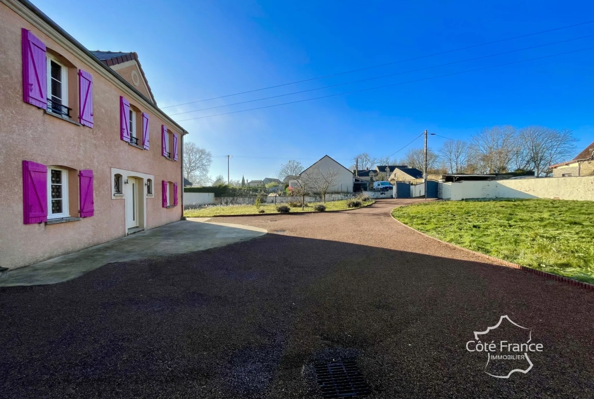 Charmante maison 4 chambres avec jardin sur terrain de 1510m² près d'Avallon 