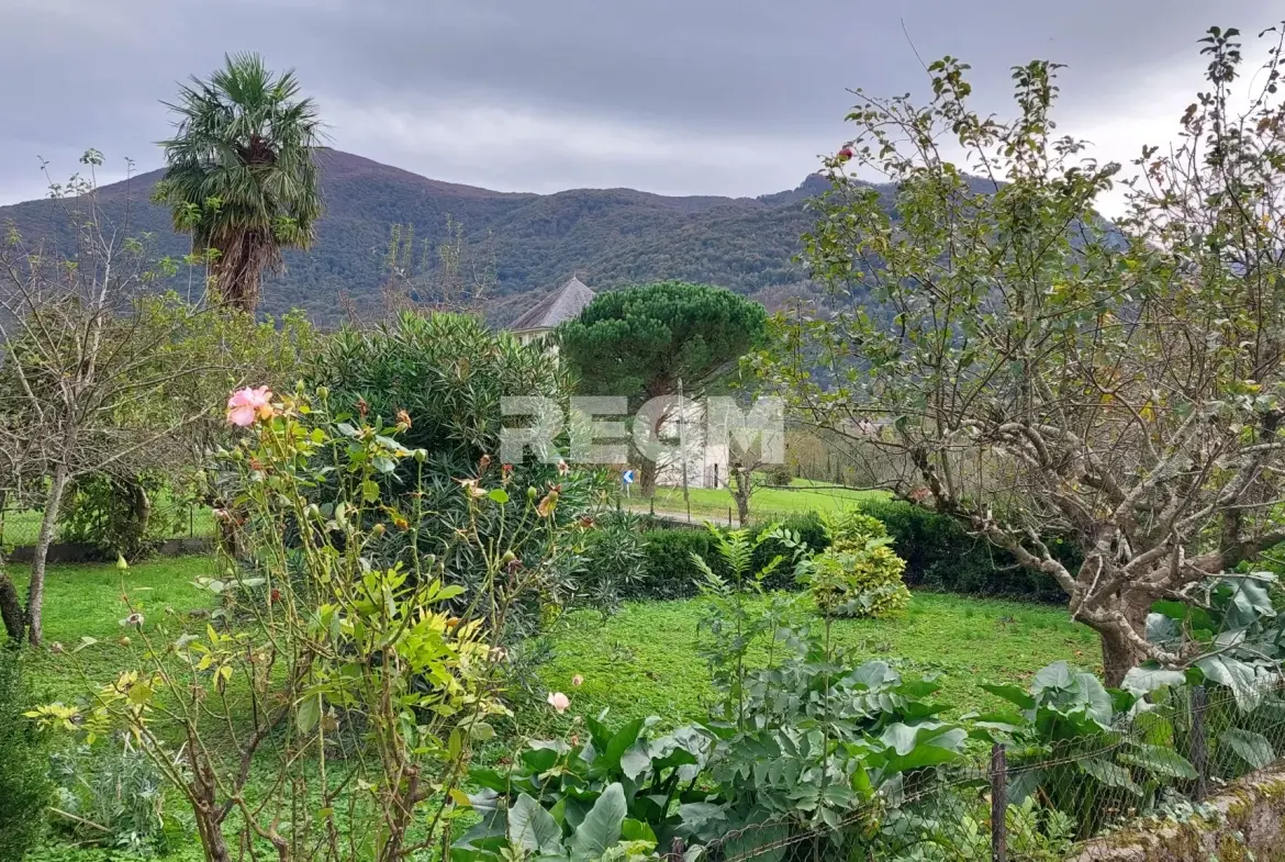 Corps de ferme à vendre à Lestelle Betharram, belle propriété avec dépendances et vue montagne 