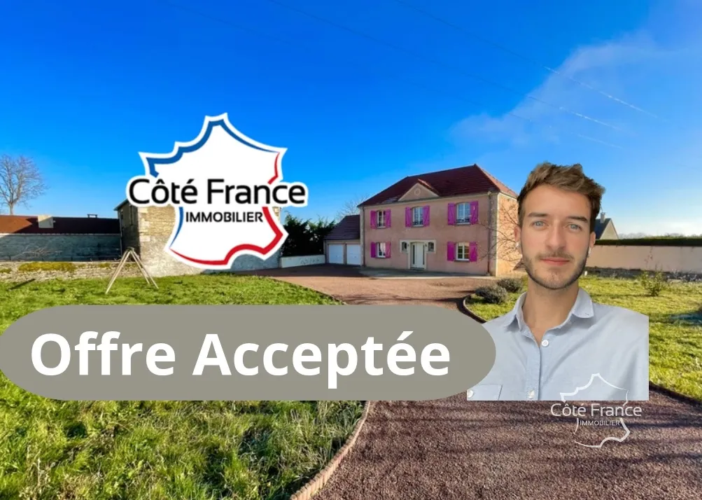 Charmante maison 4 chambres avec jardin sur terrain de 1510m² près d'Avallon 
