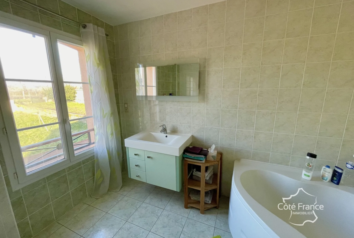 Charmante maison 4 chambres avec jardin sur terrain de 1510m² près d'Avallon 