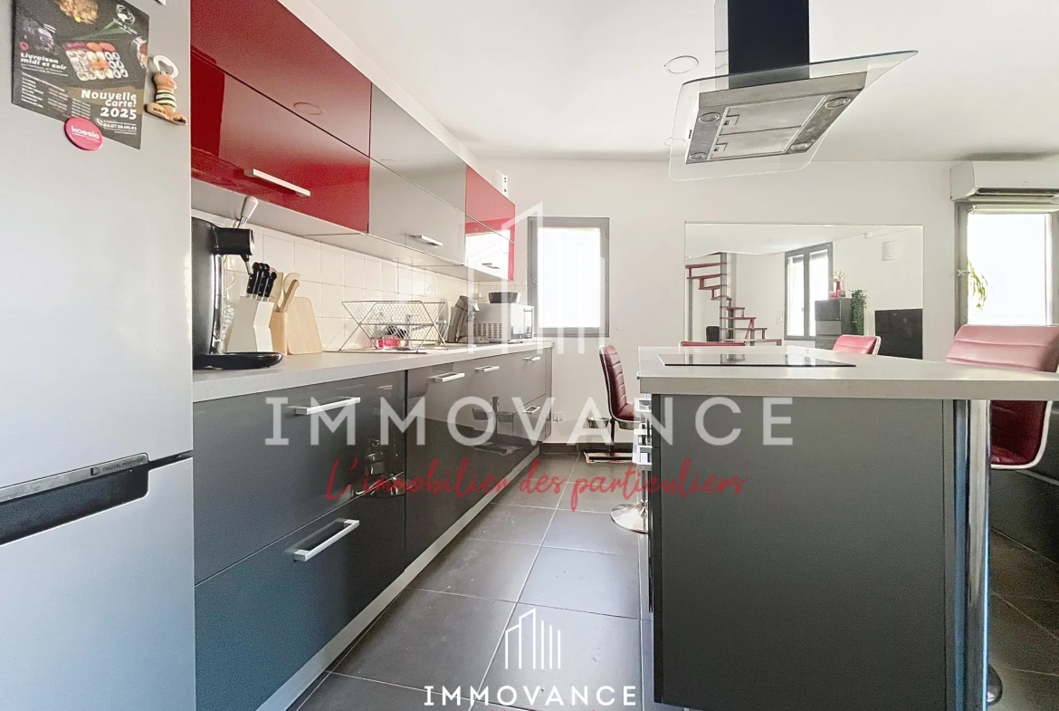Maison de village rénovée de 50 m² avec garage à Fabregues 