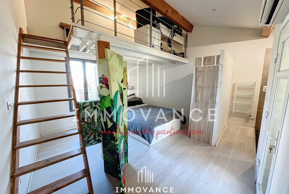 Maison de village rénovée de 50 m² avec garage à Fabregues 