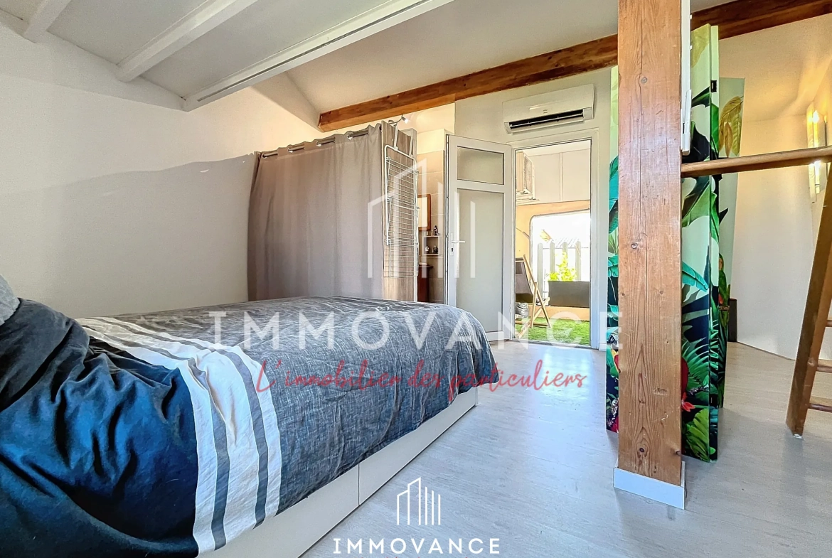 Maison de village rénovée de 50 m² avec garage à Fabregues 