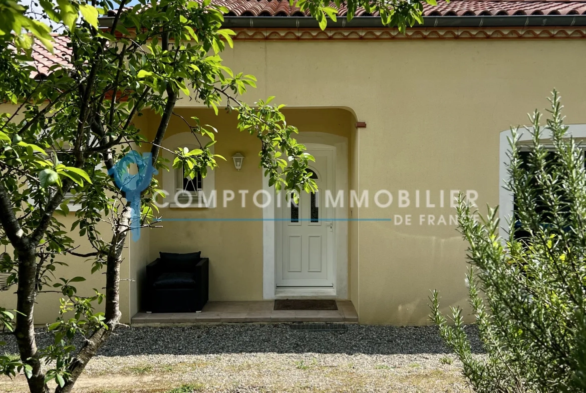 Maison 3 chambres avec sous-sol complet à Damiatte - Vue dégagée et terrain arboré 
