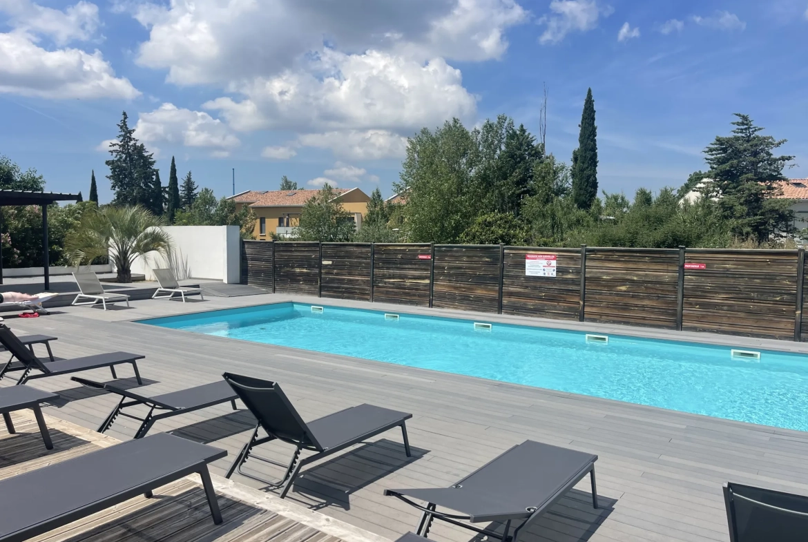 Appartement T1 avec terrasse et piscine à Aix-en-Provence - Investissement rentable 
