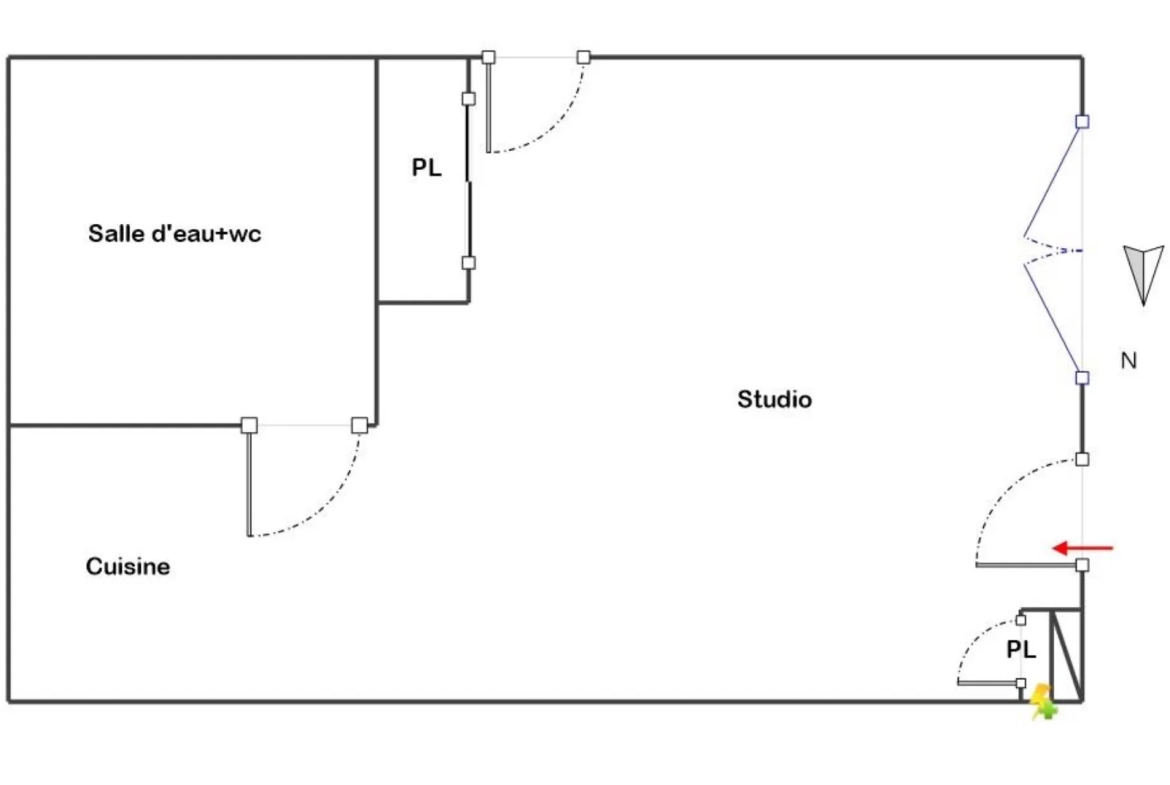 Appartement T1 avec terrasse et piscine à Aix-en-Provence - Investissement rentable 