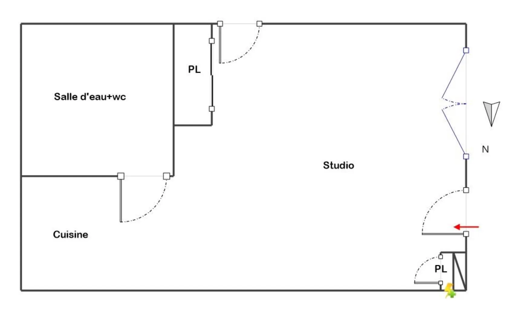 Appartement T1 avec terrasse et piscine à Aix-en-Provence - Investissement rentable 