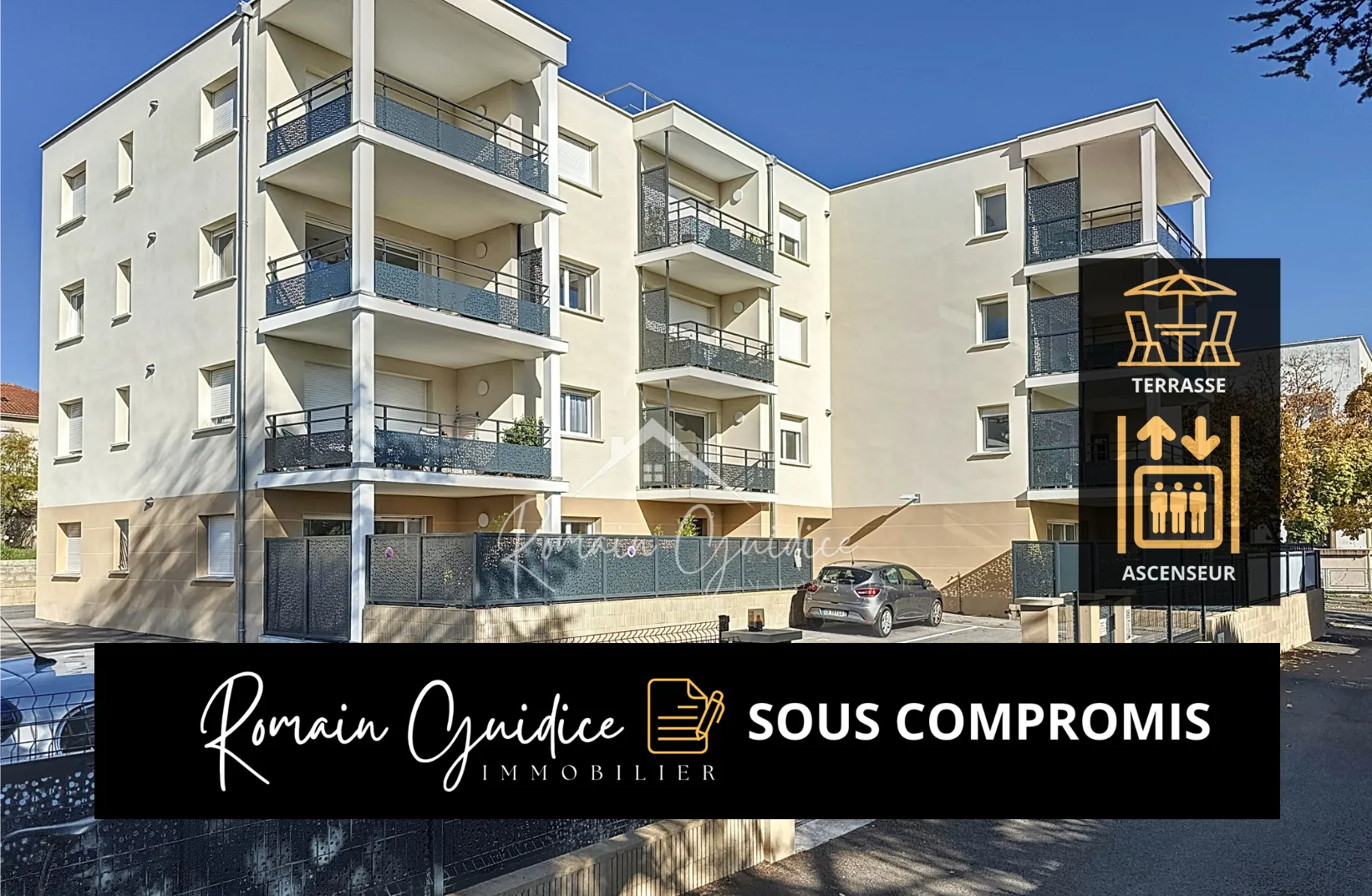 Appartement F3 neuf avec terrasse et ascenseur à Millau 