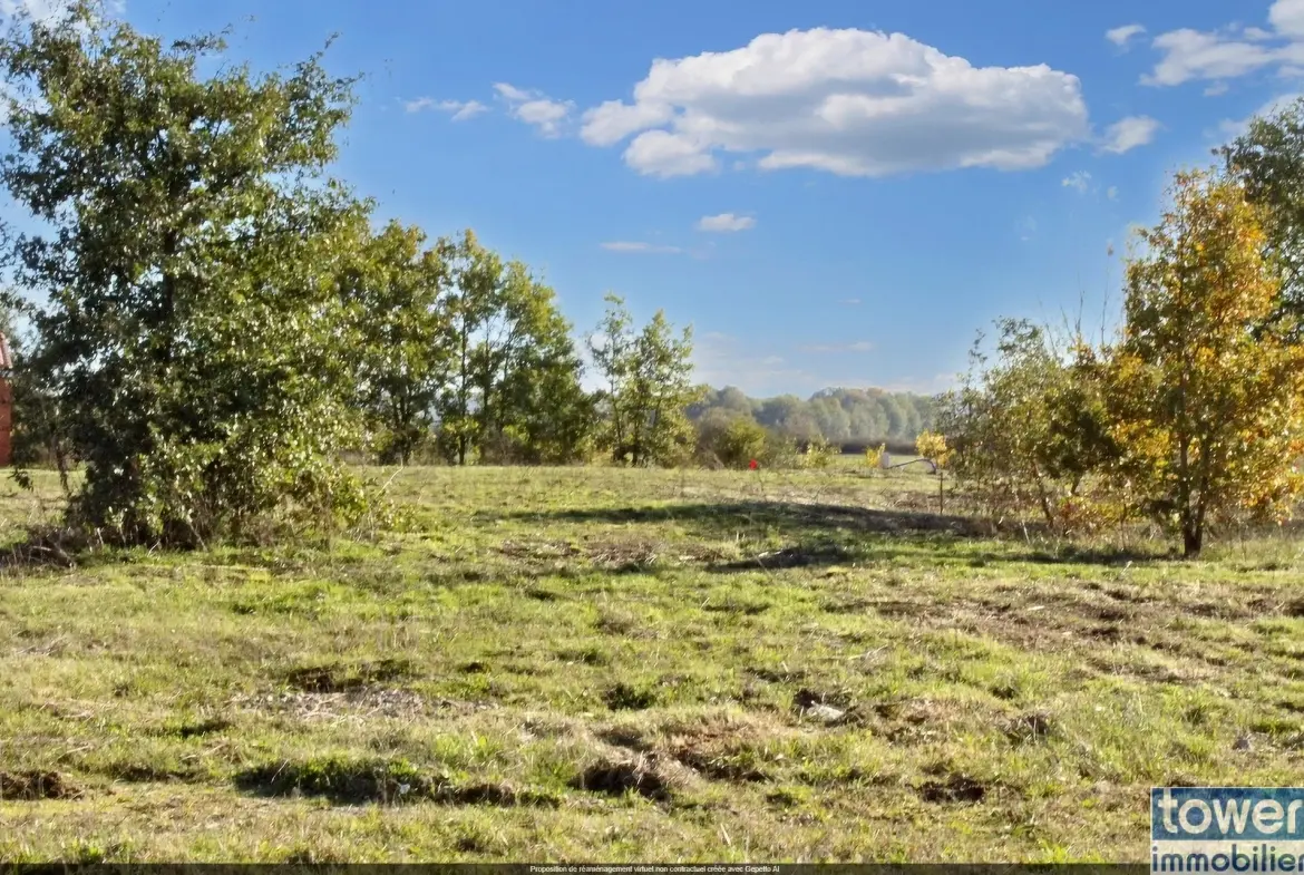 Terrain constructible de 705 m² à Nègrepelisse, proche Montauban, dans un environnement paisible 