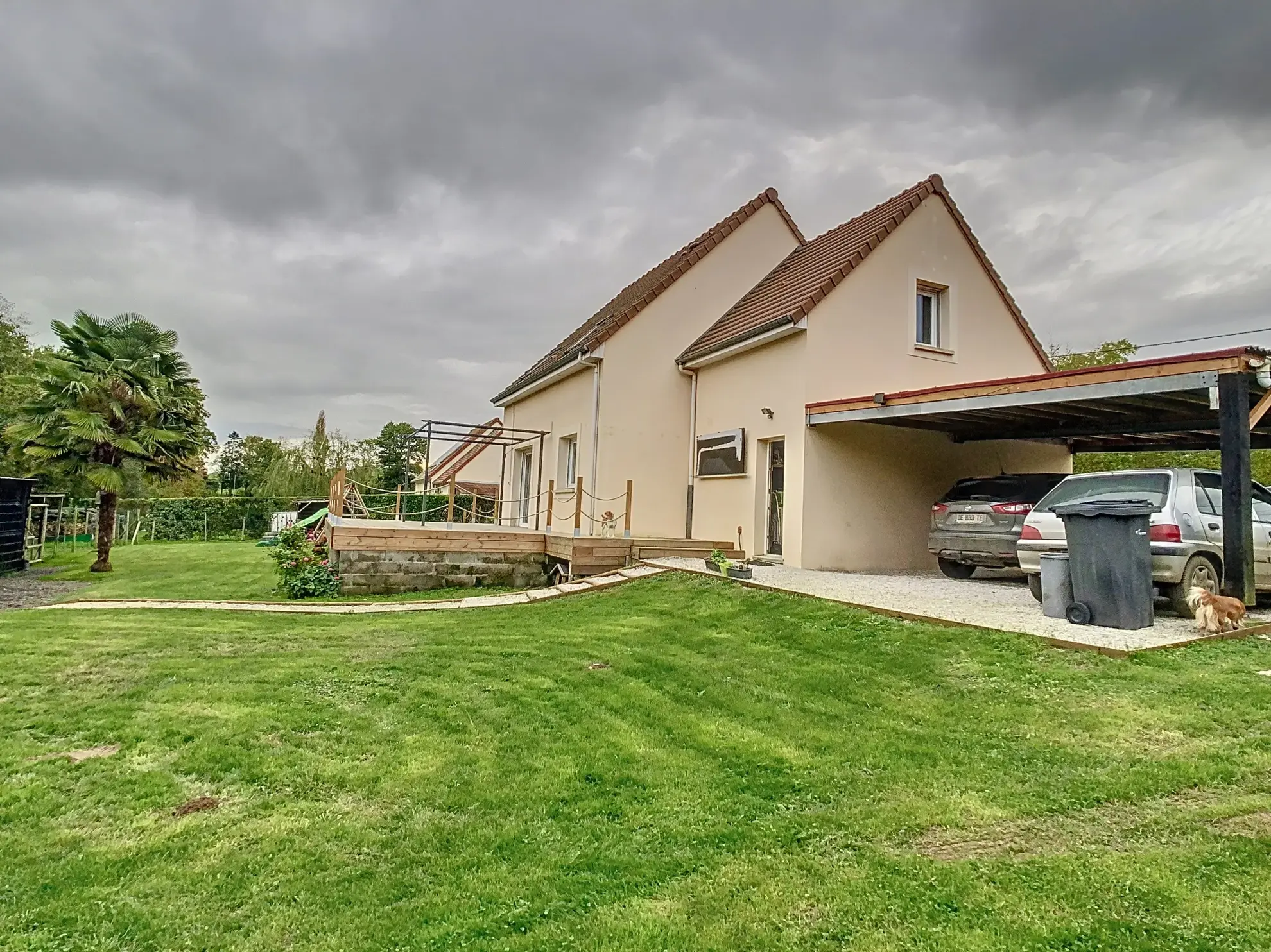 Pavillon rénové avec terrain clos proche de Villers-Bocage et Caen 