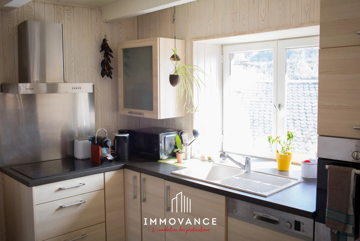 Belle maison en pierre avec duplex et T1, vue panoramique sur la vallée du Tarn à Compeyre 