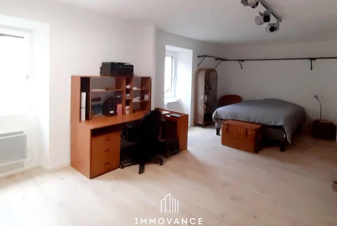 Belle maison en pierre avec duplex et T1, vue panoramique sur la vallée du Tarn à Compeyre 