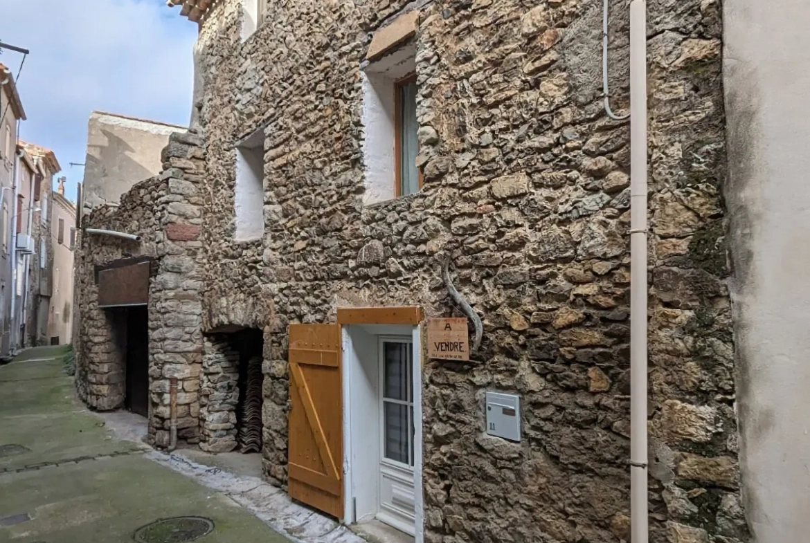 À vendre maison de village rénovée avec patio et jardin dans les Corbières 