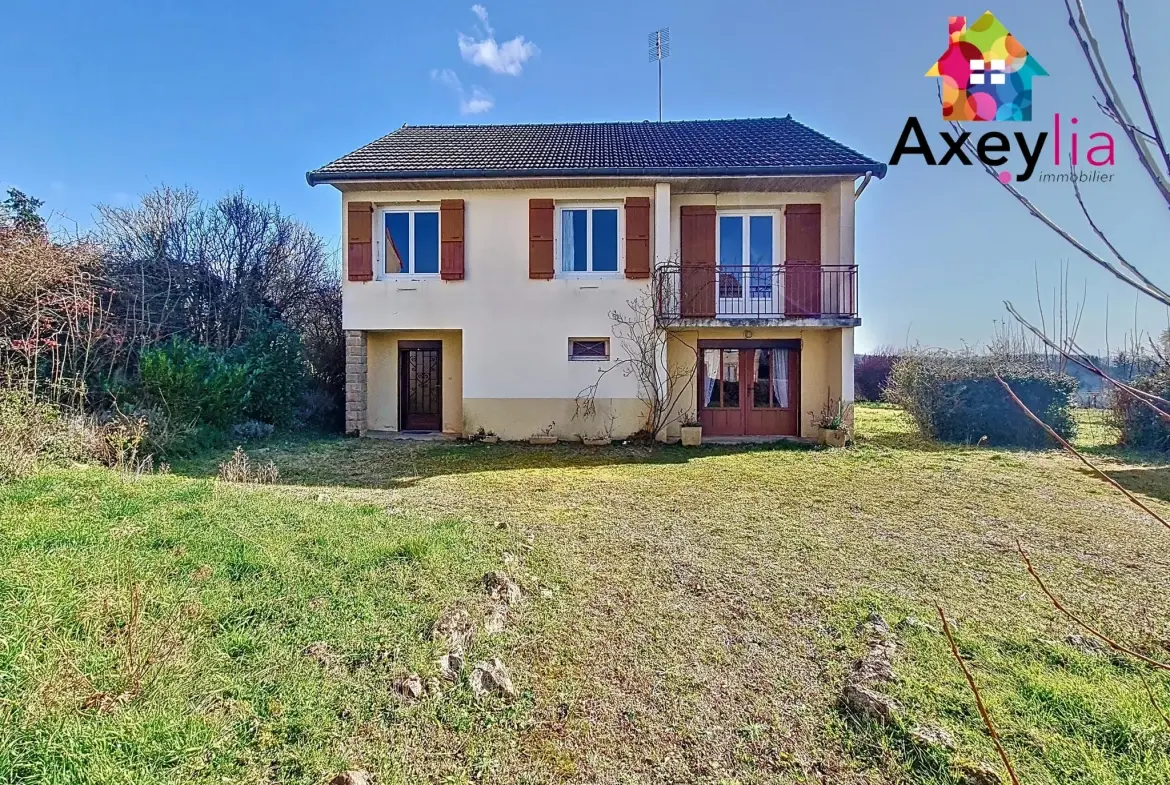 Maison à vendre avec 3 chambres et terrain constructible à Marcigny 