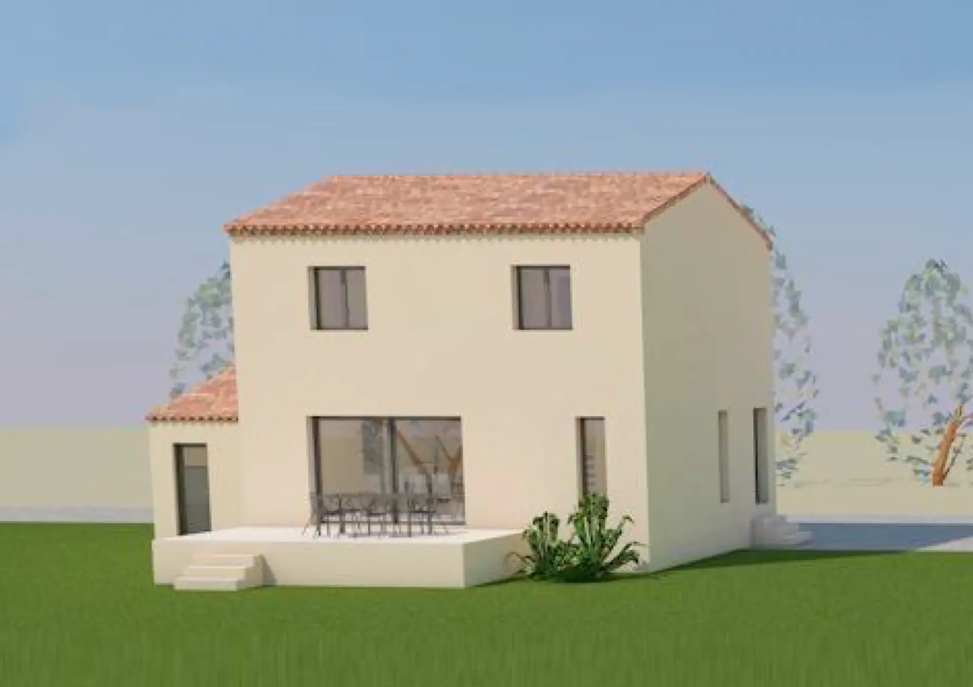 Maison neuve de 95 m² à Camaret-sur-Aigues avec garage et terrasse plein sud 