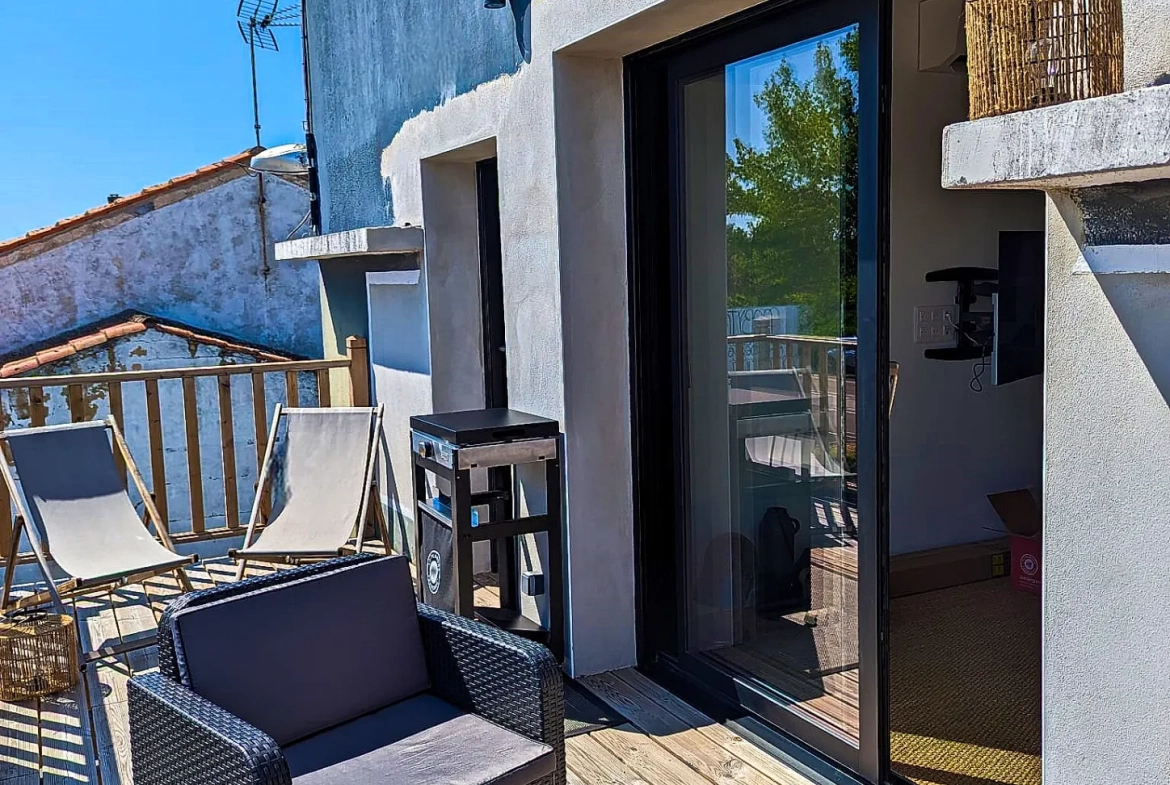 Appartement loft moderne à Tonnay Charente avec terrasse et stationnement 
