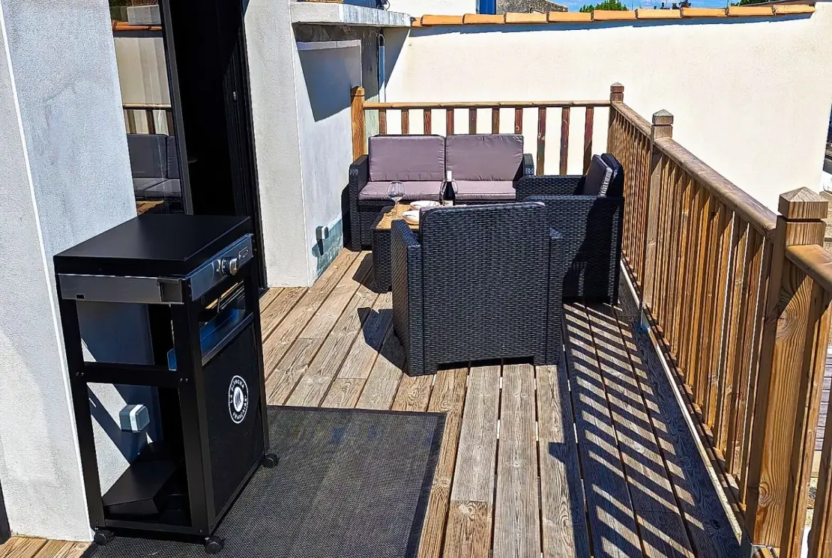 Appartement loft moderne à Tonnay Charente avec terrasse et stationnement 