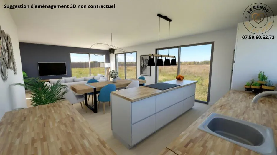 Maison de 120 m² à aménager avec grand terrain proche Châtillon-sur-Chalaronne 