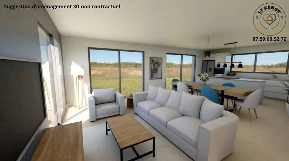 Maison de 120 m² à aménager avec grand terrain proche Châtillon-sur-Chalaronne 