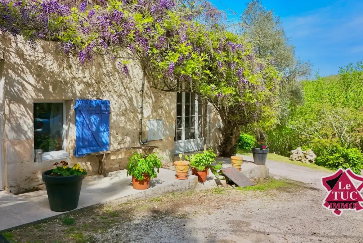 Belle maison rénovée avec vue sur la vallée, piscine et potentiel locatif à Penne d’Agenais 
