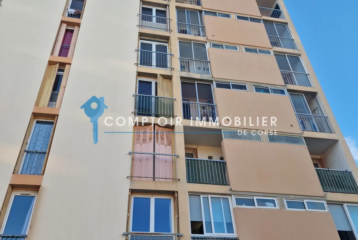 A vendre appartement F5 avec vue mer à Bastia - Résidence sécurisée 