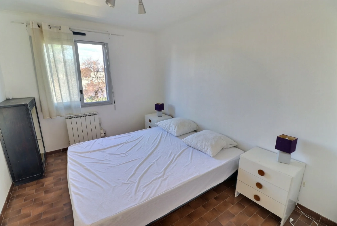 Appartement 3 pièces avec vue latérale mer à Carnon-Plage - Balcon et parking privé 