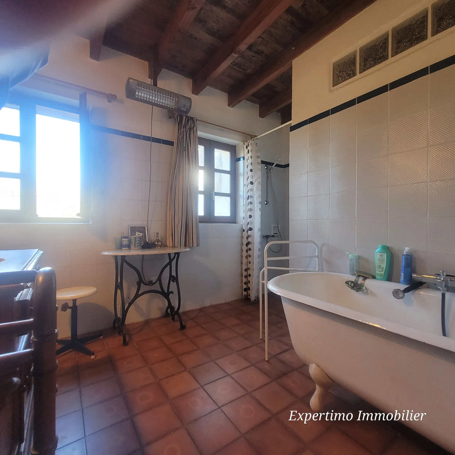 Maison d'habitation avec moulin et grand terrain à Chepniers – Vue campagne 
