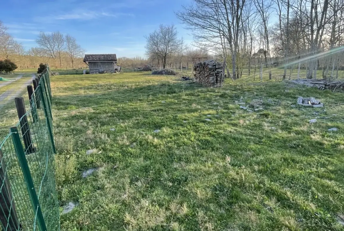 Terrain constructible à Escaudes (33) de 2251 m², vue imprenable, viabilisé à prévoir 