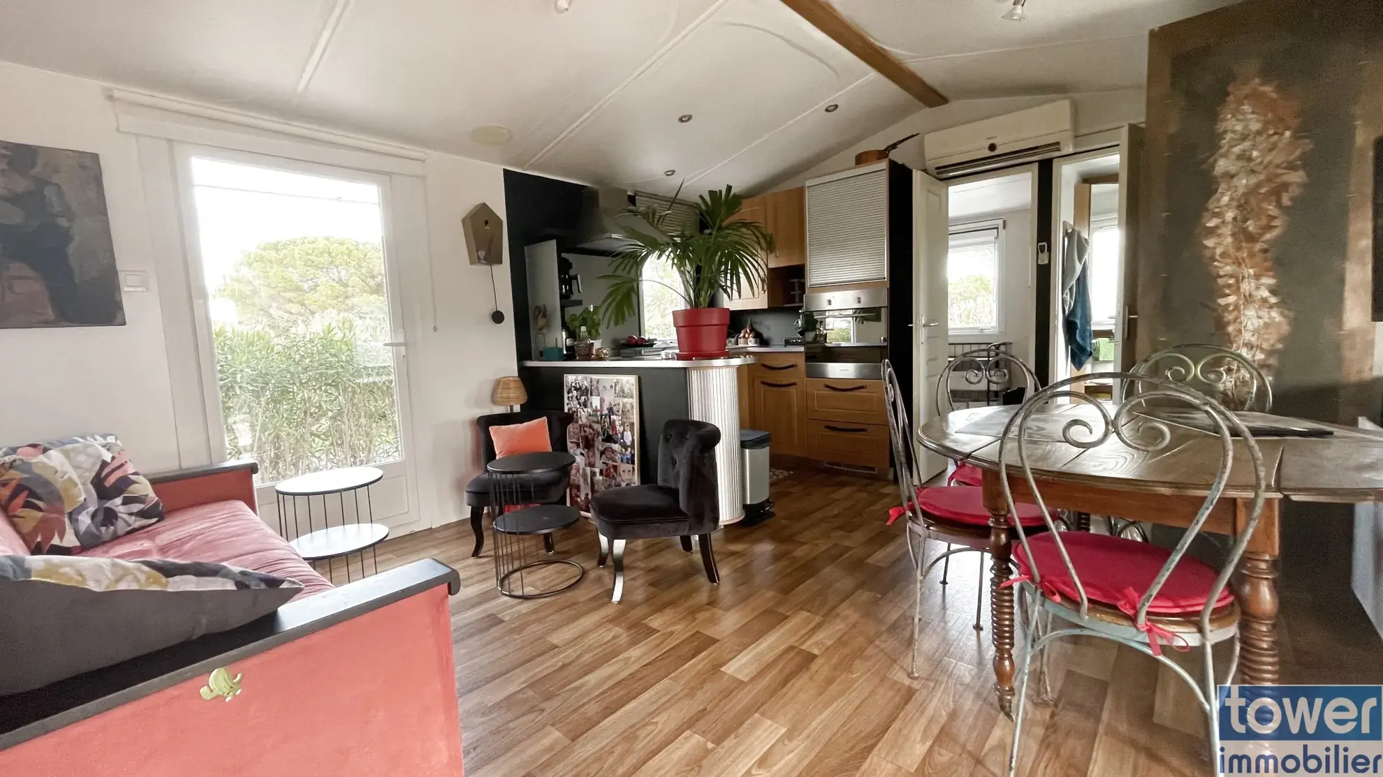 Mobilhome dans parc de loisirs 5 étoiles à Puget-sur-Argens - 36 m² 