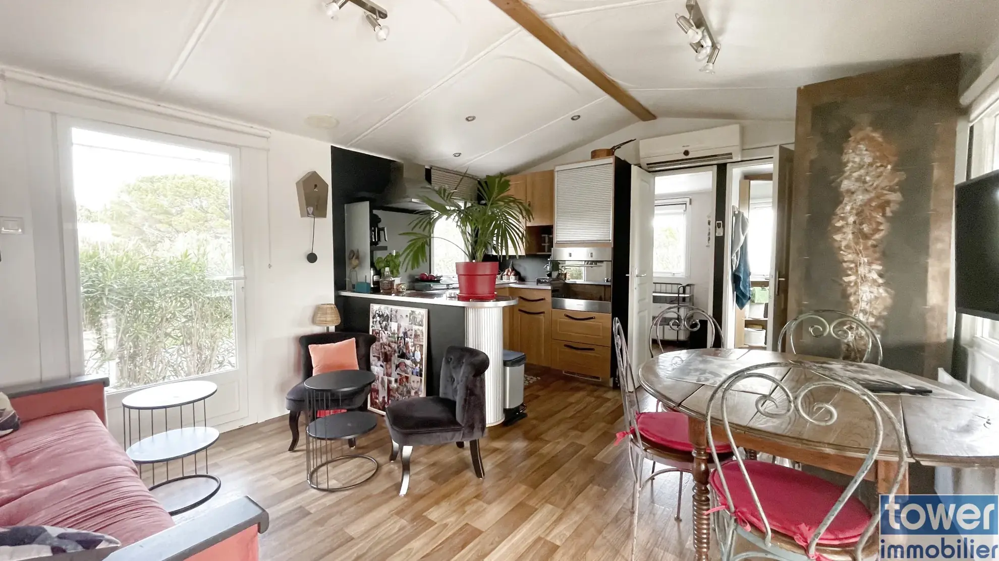 Mobilhome dans parc de loisirs 5 étoiles à Puget-sur-Argens - 36 m² 
