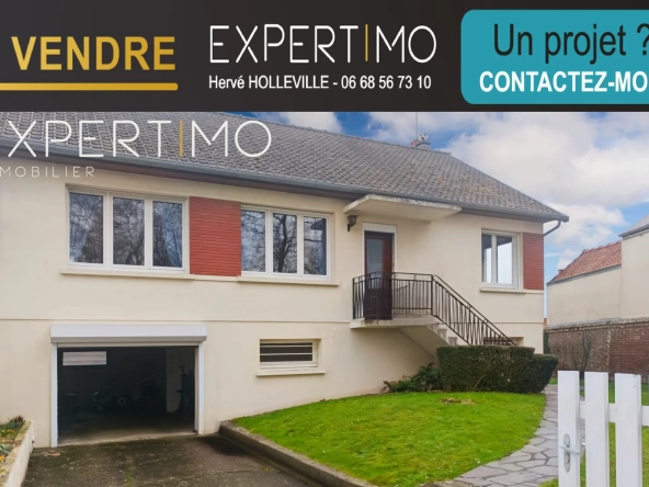 Maison 4 chambres en plein centre-ville de Rue avec garage