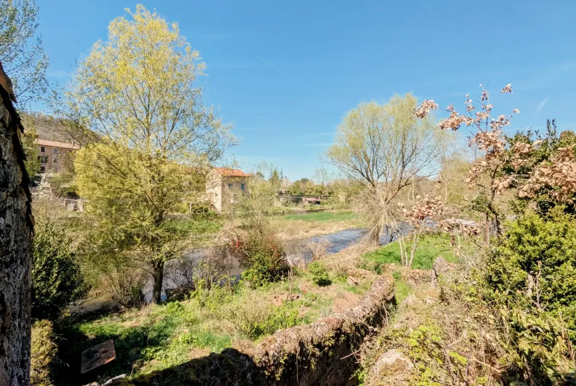 Maison de village à Camarés avec jardin et vue sur la rivière 