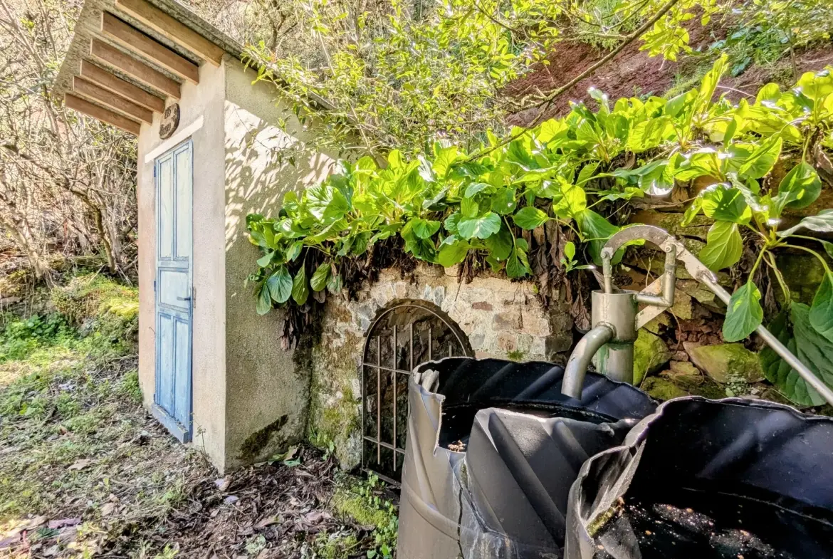 Maison de village à Camarés avec jardin et vue sur la rivière 