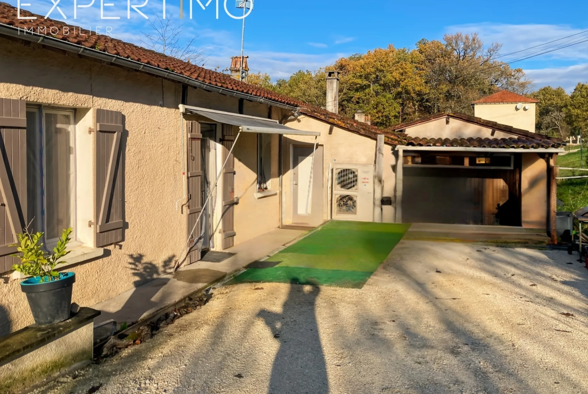 Investissement immobilier à Segonzac, maison de plain-pied de 95m² avec locataires en place 