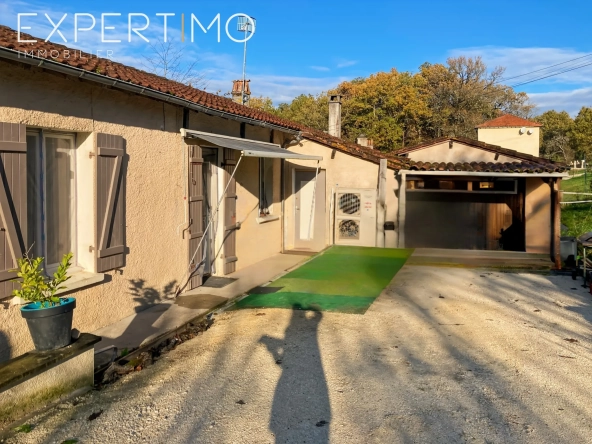 Investissement immobilier à Segonzac, maison de plain-pied de 95m² avec locataires en place