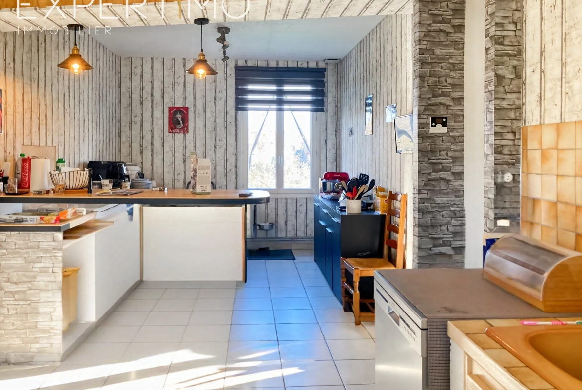 Investissement immobilier à Segonzac, maison de plain-pied de 95m² avec locataires en place 