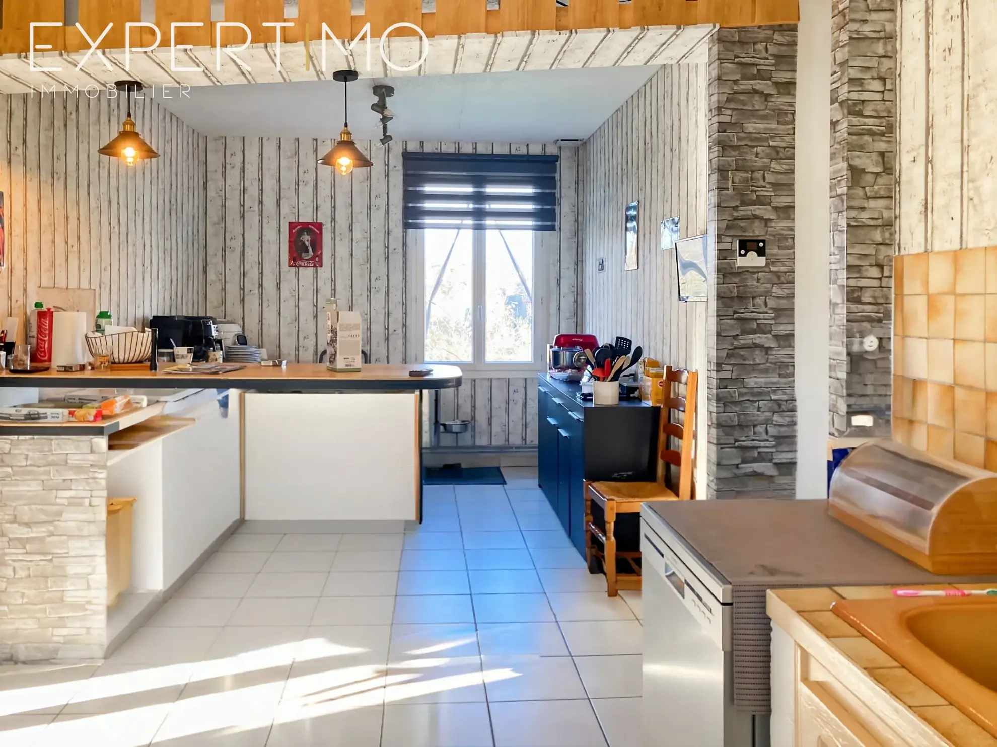 Investissement immobilier à Segonzac, maison de plain-pied de 95m² avec locataires en place 