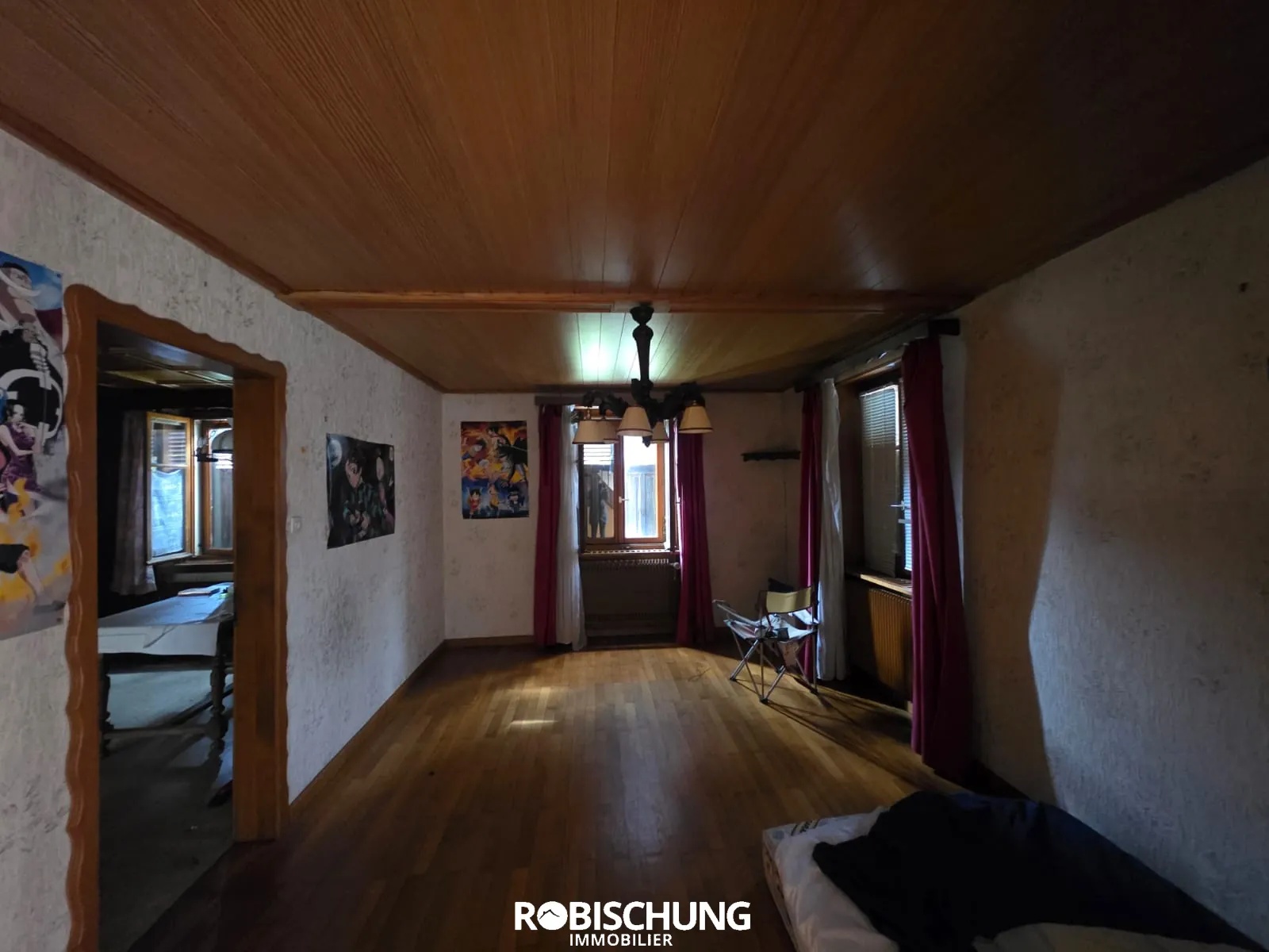 Corps de ferme à rénover à Hirtzbach en Alsace avec jardin et dépendance 