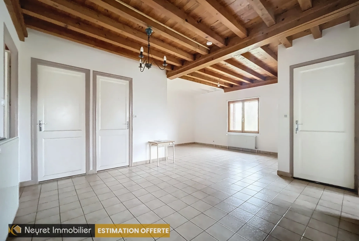 Villa en pierre avec 4 chambres à Larajasse - Maison confortable avec terrain 